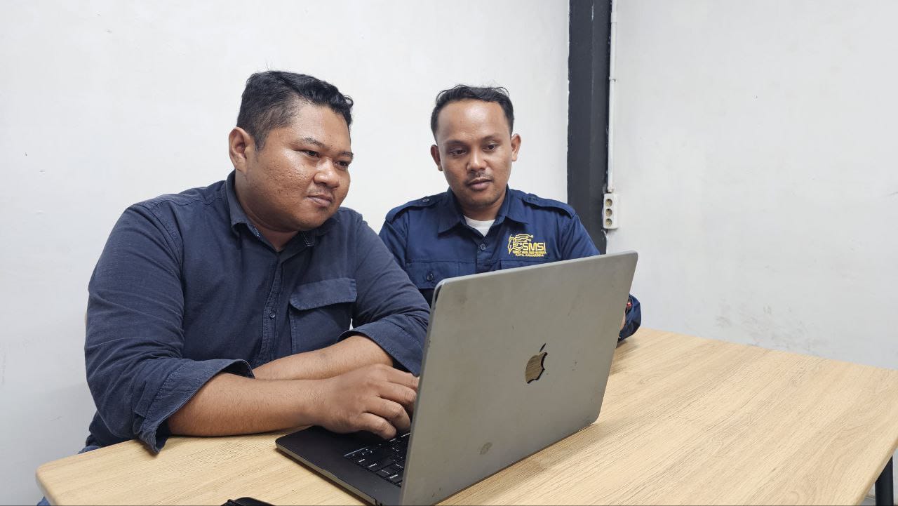Ketua Panitia Musda SMSI Kaltim Jerin dan Ketua Tim Penjaringan Prio Fuji Mustopan (dok: SMSI)