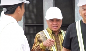 Gubernur Kaltim Isran Noor dampingi presiden Joko Widodo tinjau pembangunan IKN (pemprovkaltim)