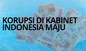 Ilustrasi korupsi (kolase)