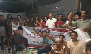 Anggota DPRD Kaltim, Agiel Suwarno saat reses di Desa Singa Gembara