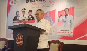Kabid Pengembangan Dispora Kaltim, Rasman membuka kegiatan Seminar Character Building, Rabu (15/11) di Balikpapan.