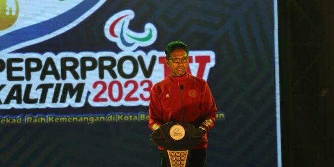 Pembukaan Pekan Paralympic Provinsi (Peparprov) IV Kalimantan Timur (Kaltim). (ist)