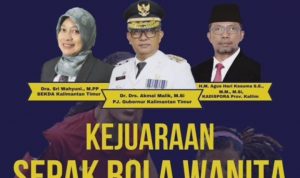 Tangkapan layar pamflet Kejuaraan Sepak Bola Wanita. (ig/ppid.dispora.kaltim)