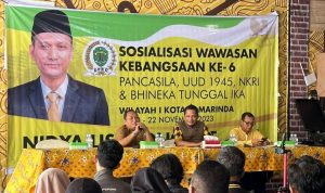 Nidya Listiyono Sosialisasi Kebangsaan di Angkringan Punakawan, Jl. Wijaya Kusuma, Samarinda. (dok. pribadi)