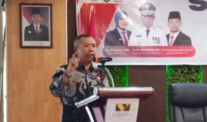 Kabid Pengembangan Pemuda Dispora Kaltim mewakili Kadispora Kaltim AHK memberi sambutan sekaligus membuka acara Seminar Character Building di Samarinda, Kamis (23/11).