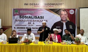 Akhmed Reza Fachlevi sosialisasi kebangsaan di Desa Sidomulyo.