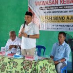 Wakil Ketua DPRD Kaltim, Seno Aji saat melaksanakan sosialisasi wawasan kebangsaan di Kelurahan Muara Jawa Pesisir, Kecamatan Muara Jawa. (Dok Bayu Santoso)