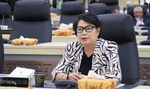 Ketua Komisi III DPRD Kaltim Veridiana Huraq Wang pada Rapat Paripurna Ke-41 DPRD Kaltim Tahun 2023. (Ist)