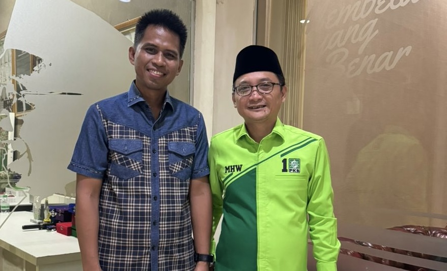 Sutomo Jabir bersama Sekjen DPP PKB Hasanuddin Wahid