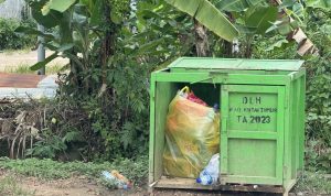 Salah satu tempat sampah di Kutim