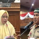 Saling tanggap antara Kabag Hukum Pemkot dan Kepala BPBD Kota Bontang (dom: teraskata)
