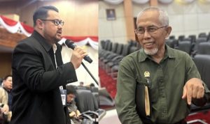 Perwakilan PT Badak NGL, Ravito selaku Divisi Human Resource Development (HRD) dan Legislator Bontang Adrofdita (dok: teraskata)