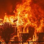 Api membakar bangunan di Los Angeles, California (dok: @/losangelesvibes)