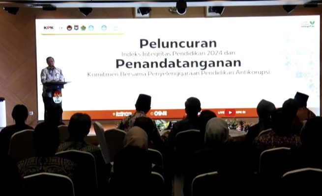 Peluncuran indeks Integritas Pendidikan, Kamis 24 April 2025 (dok: SS/YouTube KPK)