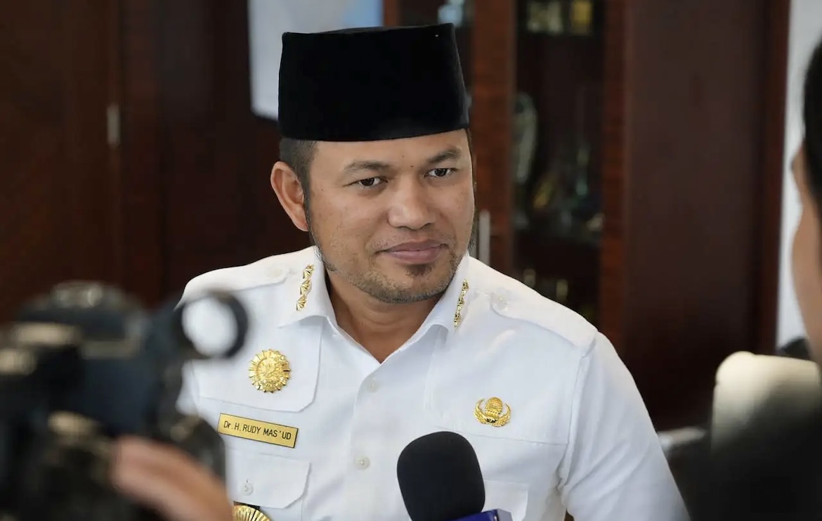 Gubernur Kalimantan Timur Rudy Mas’ud saat ditemui awak media di Kota Samarinda (dok: ist)