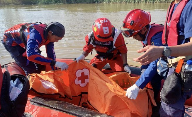 Tim temukan mayat yang diterkam buaya di perairan Sangatta (dok: ist)