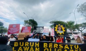 Peringatan Hari Buruh Internasional di Kalimantan Timur (dok: teras)