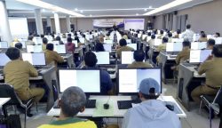 1.340 Pegawai Negeri Sipil (PNS) ikuti penilaian kompetensi manajerial dan sosiokultural di Lab Station BKD Kaltim, Senin (19/5/2025).