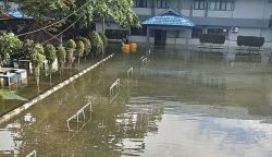 Genangan air di Universitas Mulawarman (dok: FKIP Unmul)