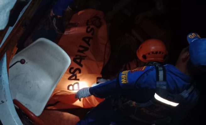 Korban yang meloncat ke sungai Sangkulirang ditemukan meninggal dunia (dok: ist)