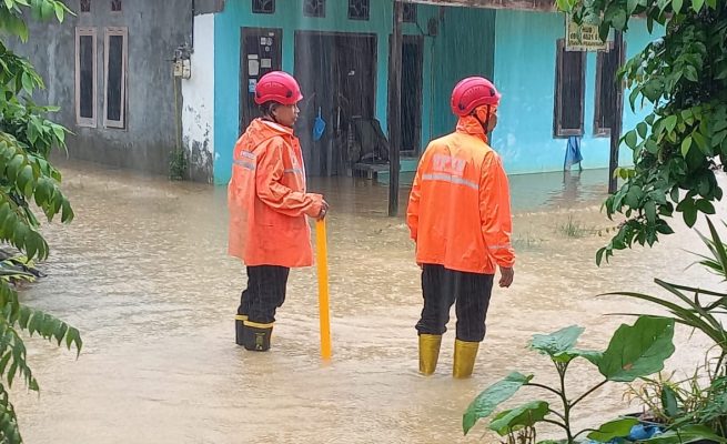 Banjir di Telihan, Kota Bontang, Rabu 14 Mei 2025 (dok: BPBD)