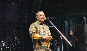 Wakil Bupati Kutim, Mahyunadi saat membuka Festival Pemuda Kreatif 2025.