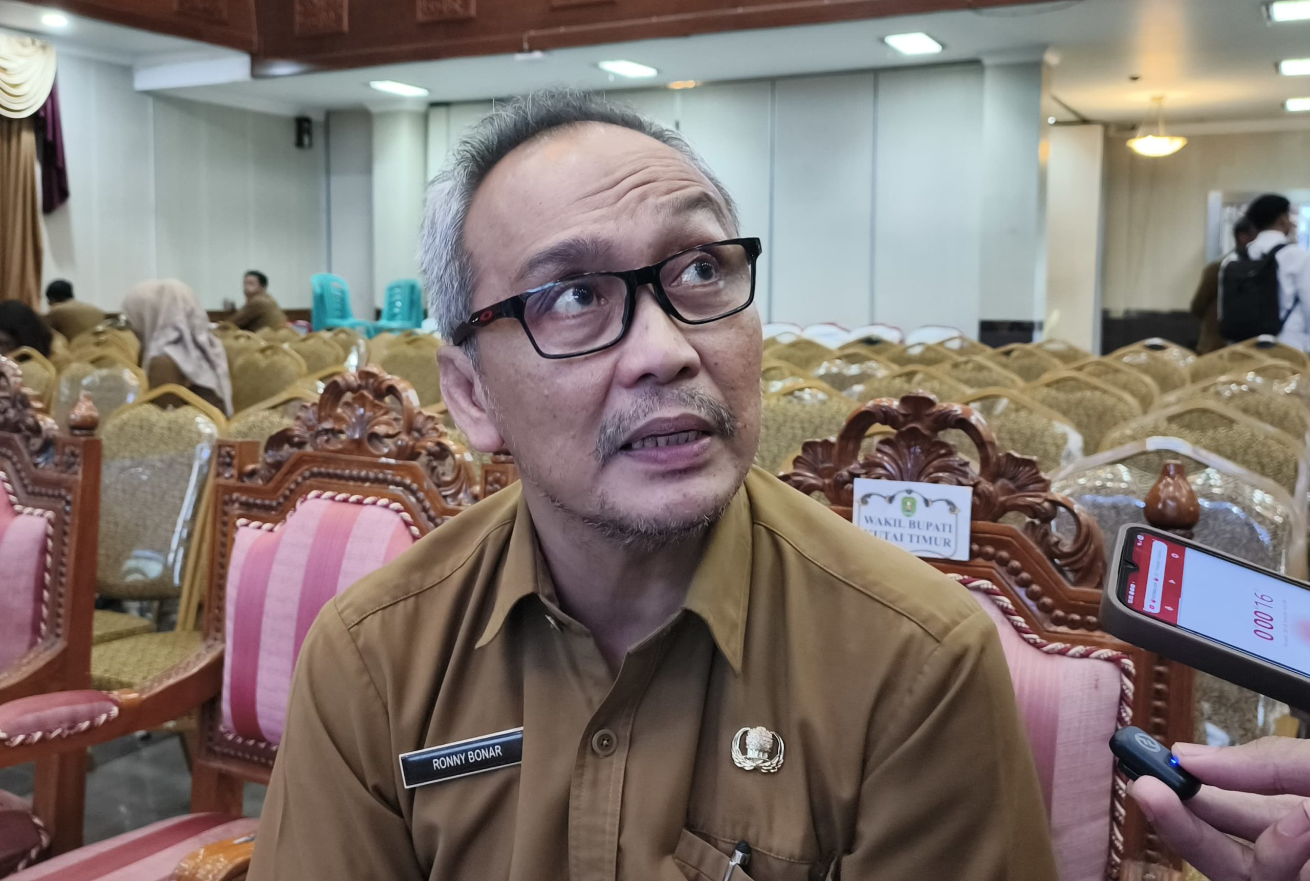 Kepala Dinas Komunikasi, Informatika, Statistik, dan Persandian (Diskominfo Staper) Kutim, Ronny Bonar.