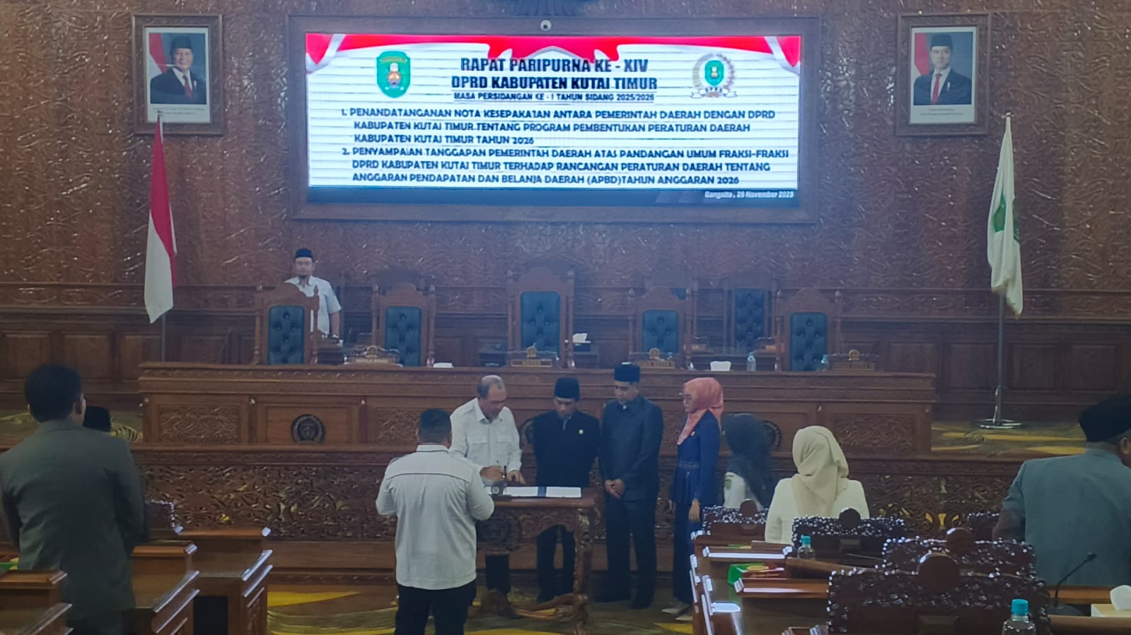 Penandatanganan Nota Kesepakatan Propemperda Kutim 2026.