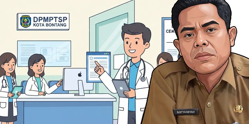 Ilustrasi gambar tentang DPMPTSP Bontang Permudah Dokter Internship Urus Izin Praktik Sementara.