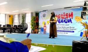 Pelajar Bontang Adu Kreativitas Lewat Lomba Pidato dan Cerita Rakyat Bahasa Inggris