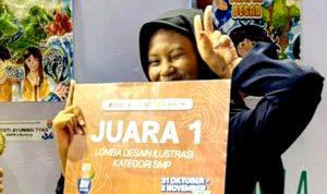 Siswa SMPN 2 Bontang Juara 1 Ilustrasi Event Seni Sana Sini 2025