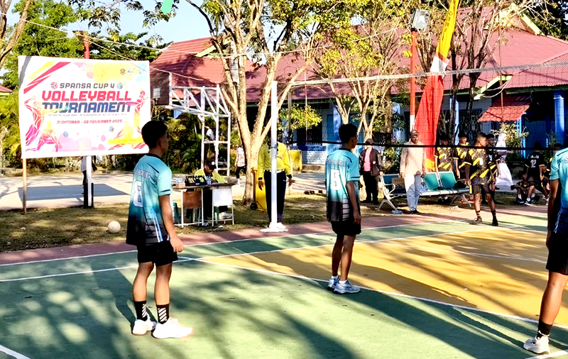 kompetisi dalam ajang Spansa Cup 4 Volleyball Tournament