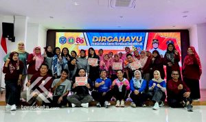 18 Regu Guru Tampil Energik di Lomba Senam HUT PGRI Bontang