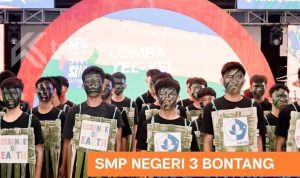 SMPN 3 Bontang Juara 1 Lomba Yel-Yel Seni Sana Sini 2025