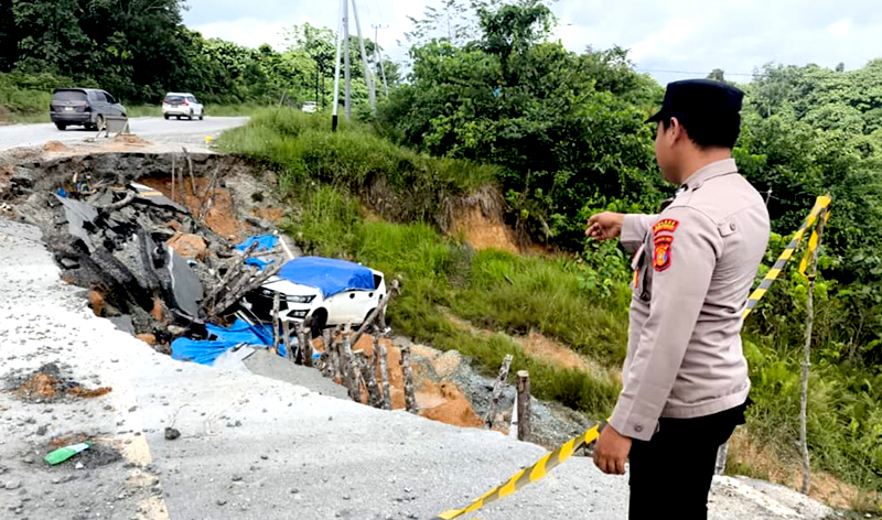 Longsor dan Minim Penerangan, Picu Kecelakaan Tunggal di Jalur Bengalon–Kaliorang