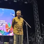 Bupati Kutai Timur, Ardiansyah Sulaiman dalam acara penutupan Festival Magic Land Kutim.