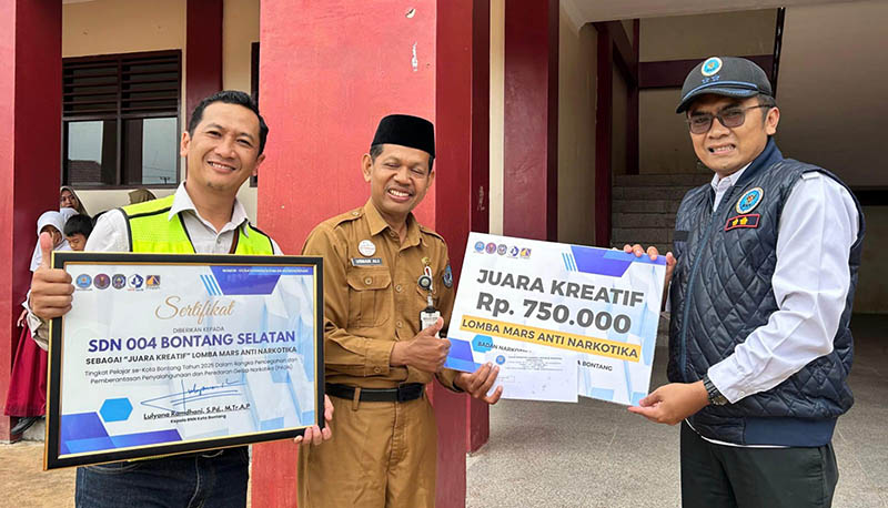 teraskata-SDN 004 Bontang Selatan Raih Gelar Juara Kreatif pada Lomba Mars Anti Narkotika