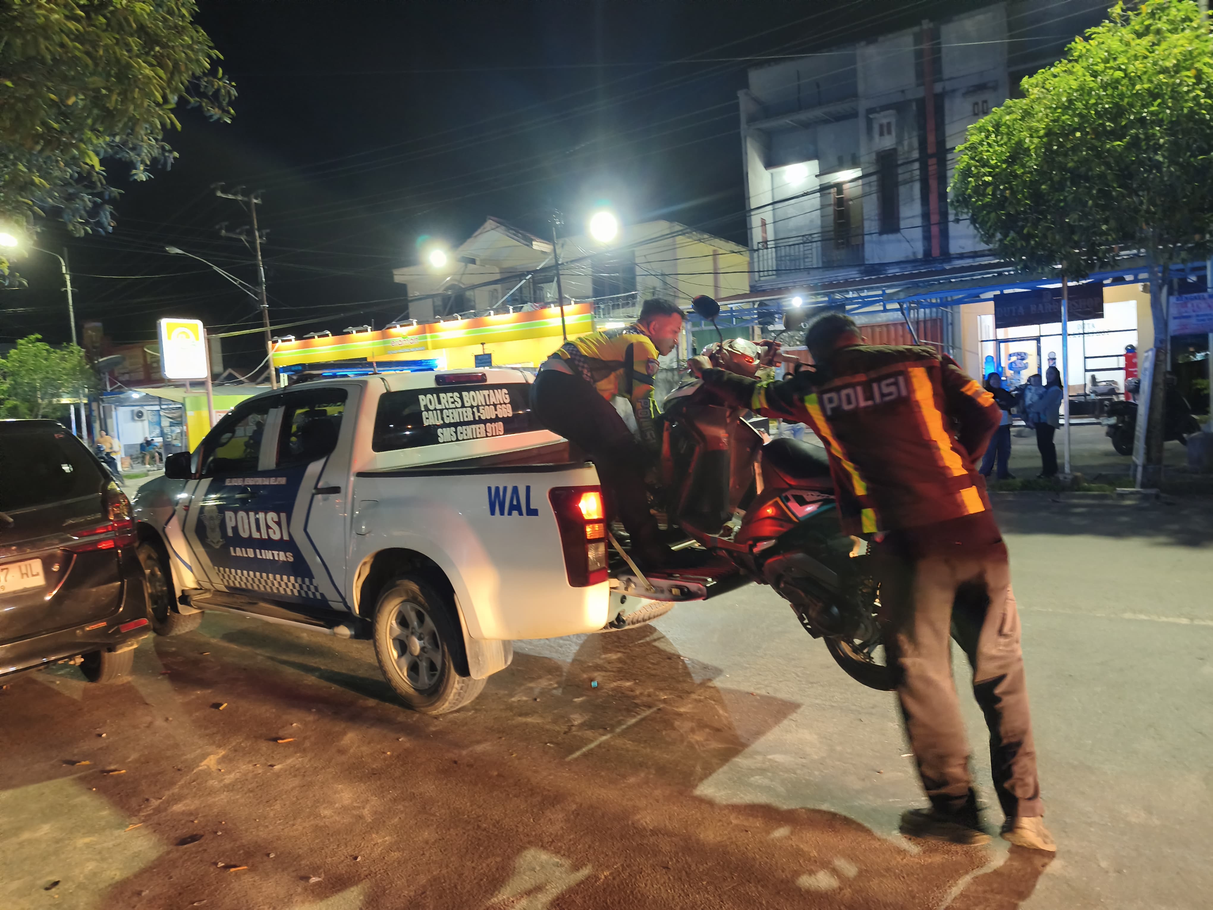 Emak-emak Berkendara Lawan Arus Sebabkan Lakalantas di Bontang