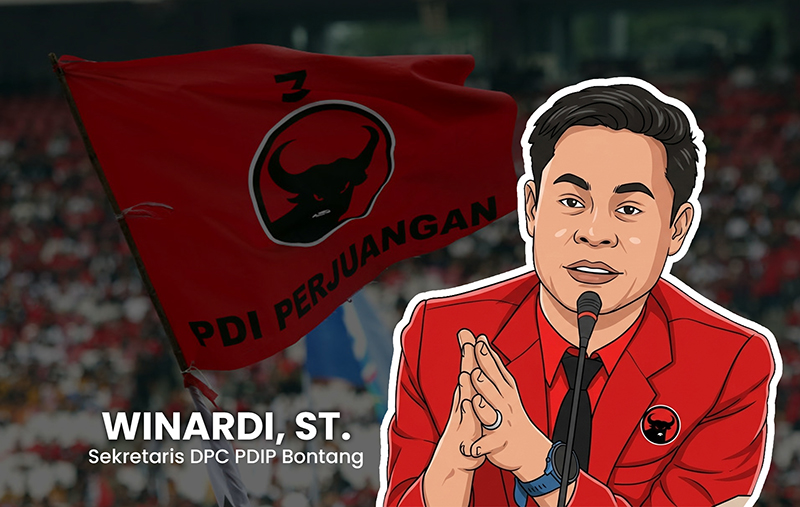 Sekretaris DPC PDIP Kota Bontang, Winardi, ST.