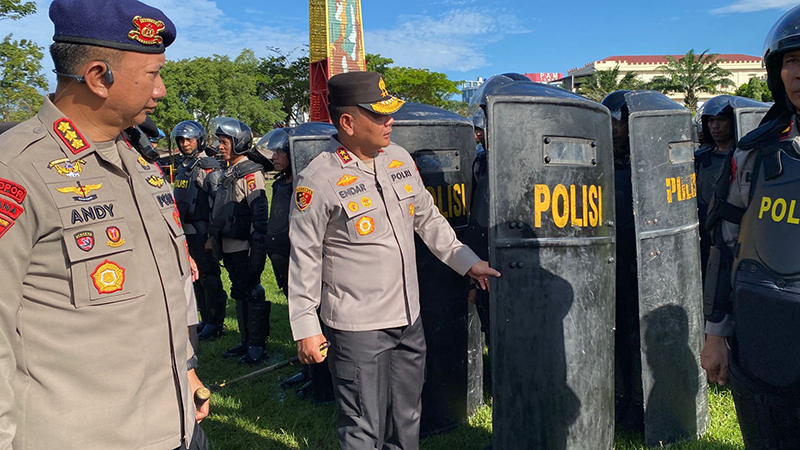 Jelang Demo 21 April, Polda Kaltim Siaga Apel Operasi Aman Nusa I-2026 Digelar di Balikpapan