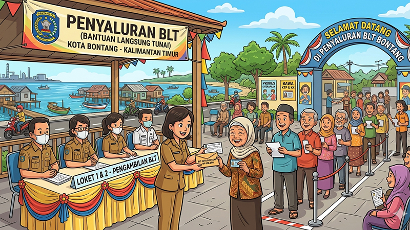 Penyaluran BLT di Bontang Capai 75 Persen, Pemkot Target Rampung Bulan Ini