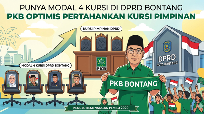 Partai Kebangkitan Bangsa (PKB) Kota Bontang optimis bisa mempertahankan kursi Pimpinan DPRD di Kota Bontang yang saat ini diduduki kadernya pada Pemilu 2029.