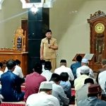 Wakil Wali Kota Bontang, Agus Haris, memimpin langsung kegiatan Safari Ramadan Pemerintah Kota Bontang di Masjid Baitul Muttaqin, Kelurahan Gunung Elai.